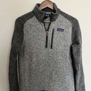 Patagonia Men's Better Sweater 1/4 Zip Pullover Stonewash Small